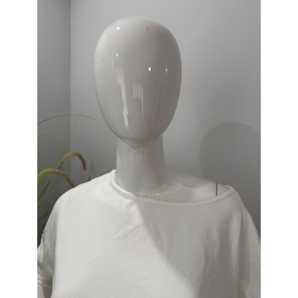 Commense Long Sleeve Top Off Shoulder Blouson Style White size XS - Picture 5 of 6